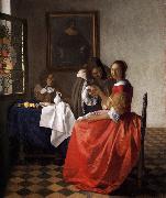 VERMEER VAN DELFT, Jan, A Lady and Two Gentlemen t